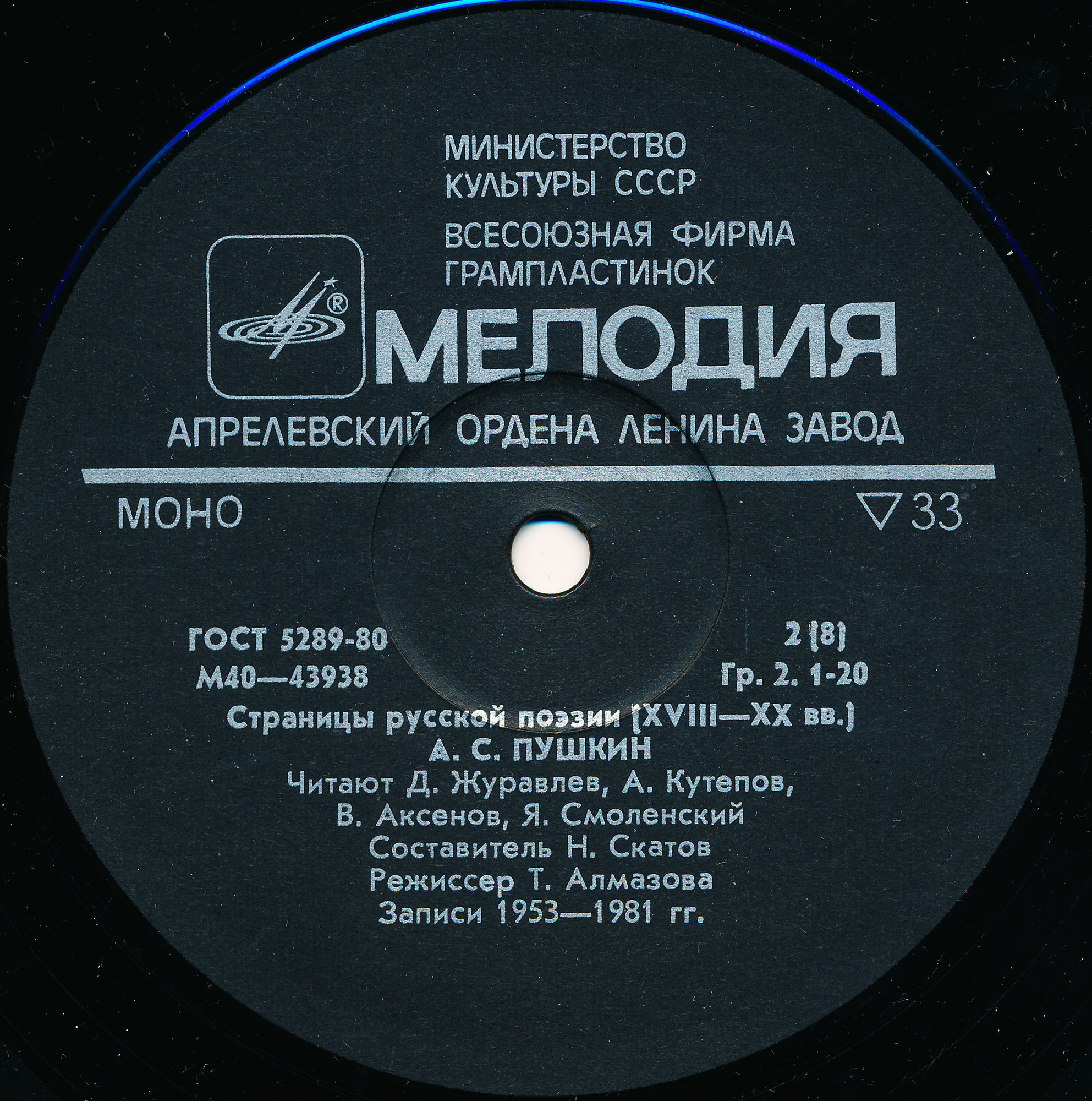 Страницы русской поэзии XVIII-XX вв. А.С.Пушкин