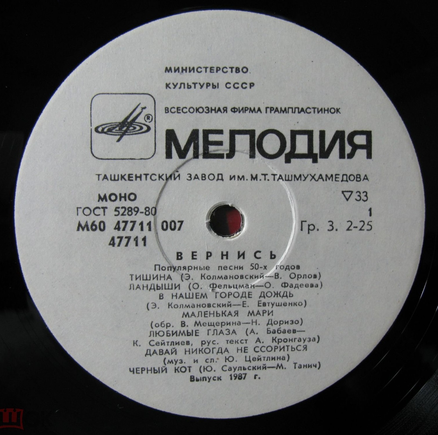 Вернись! Популярные песни 50-х годов