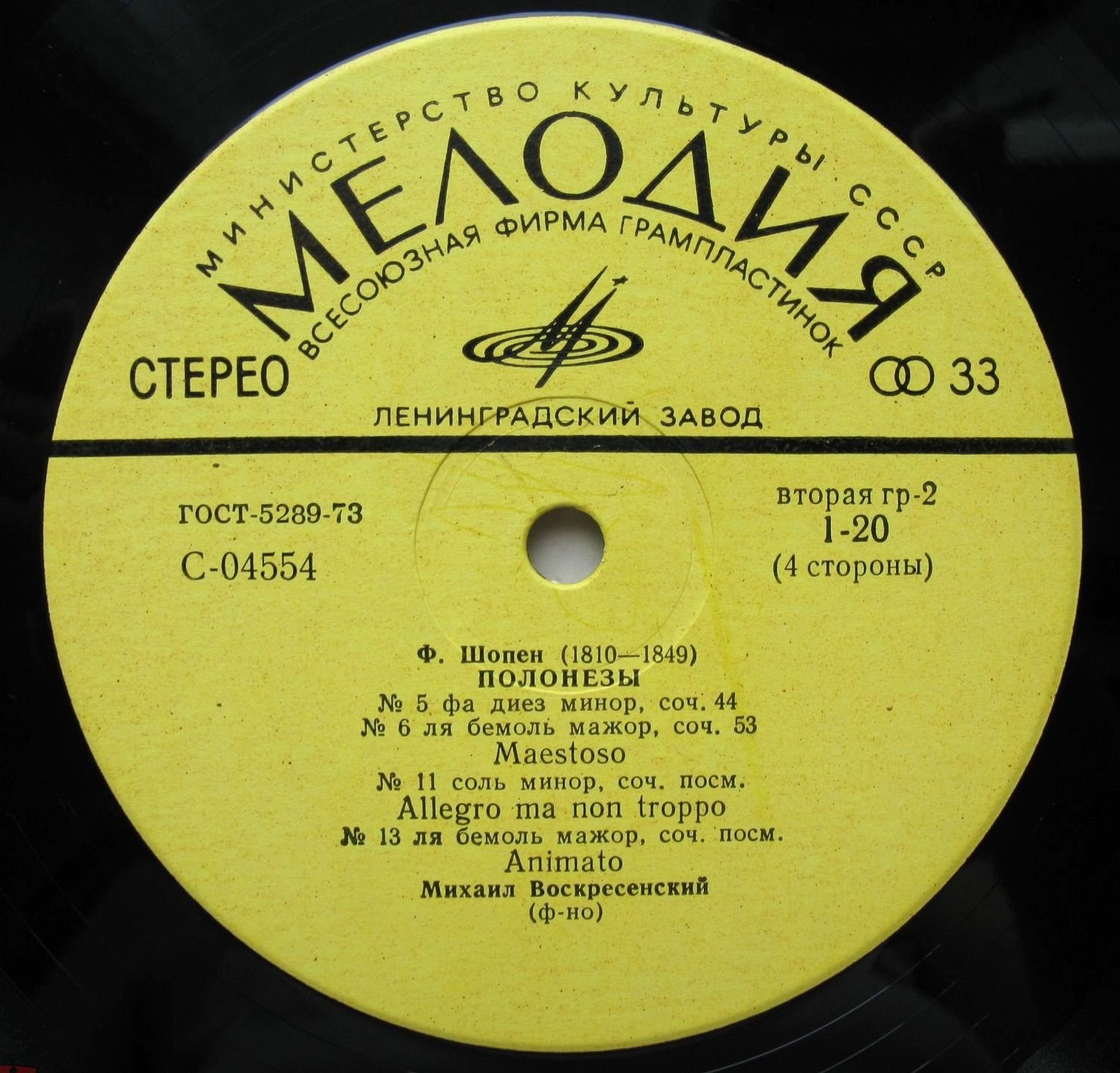 Ф. Шопен: Полонезы (Михаил Воскресенский)