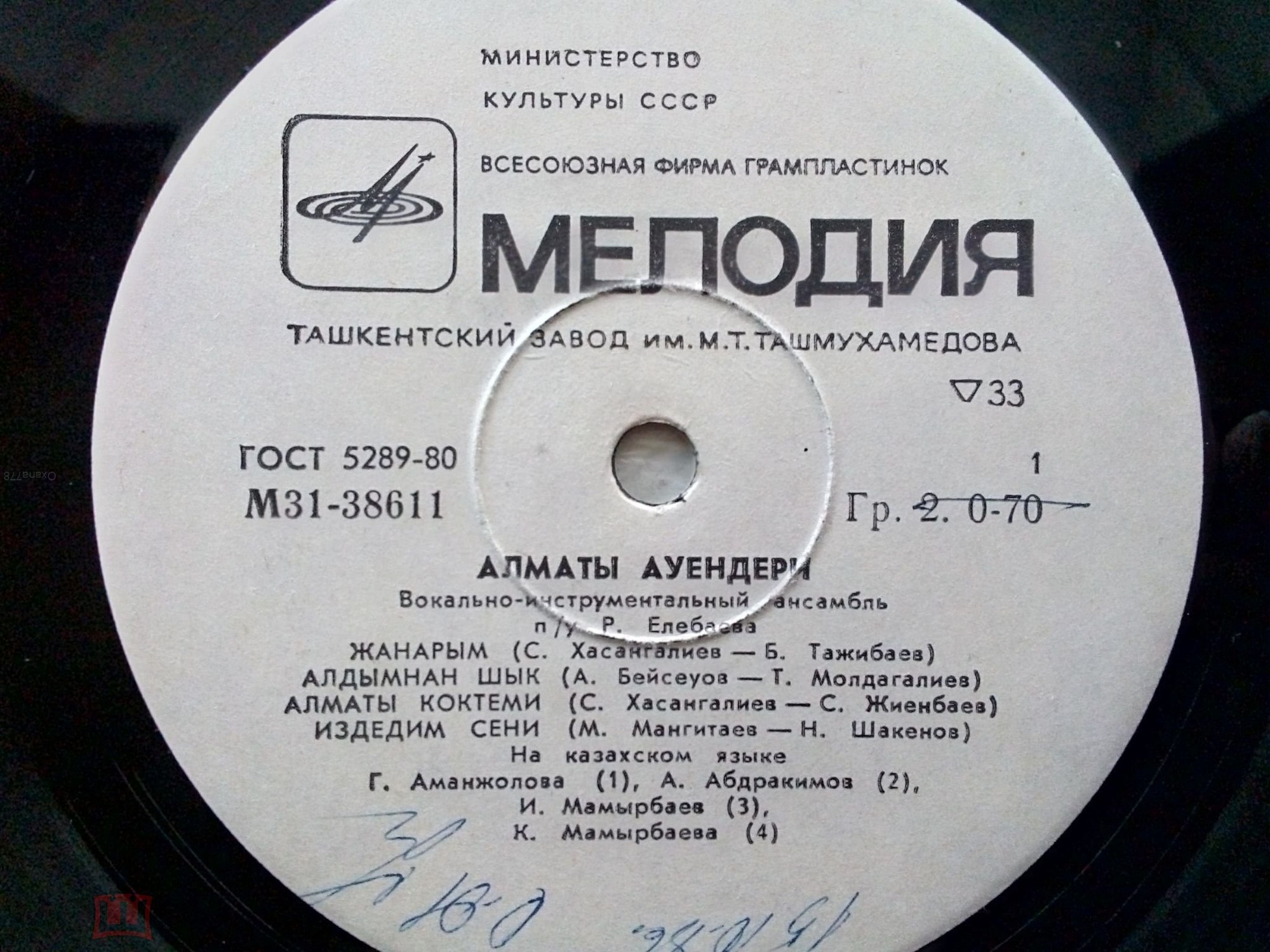 Вокально-инструментальный ансамбль "Алматы ауендери" п/у Р. Елебаева