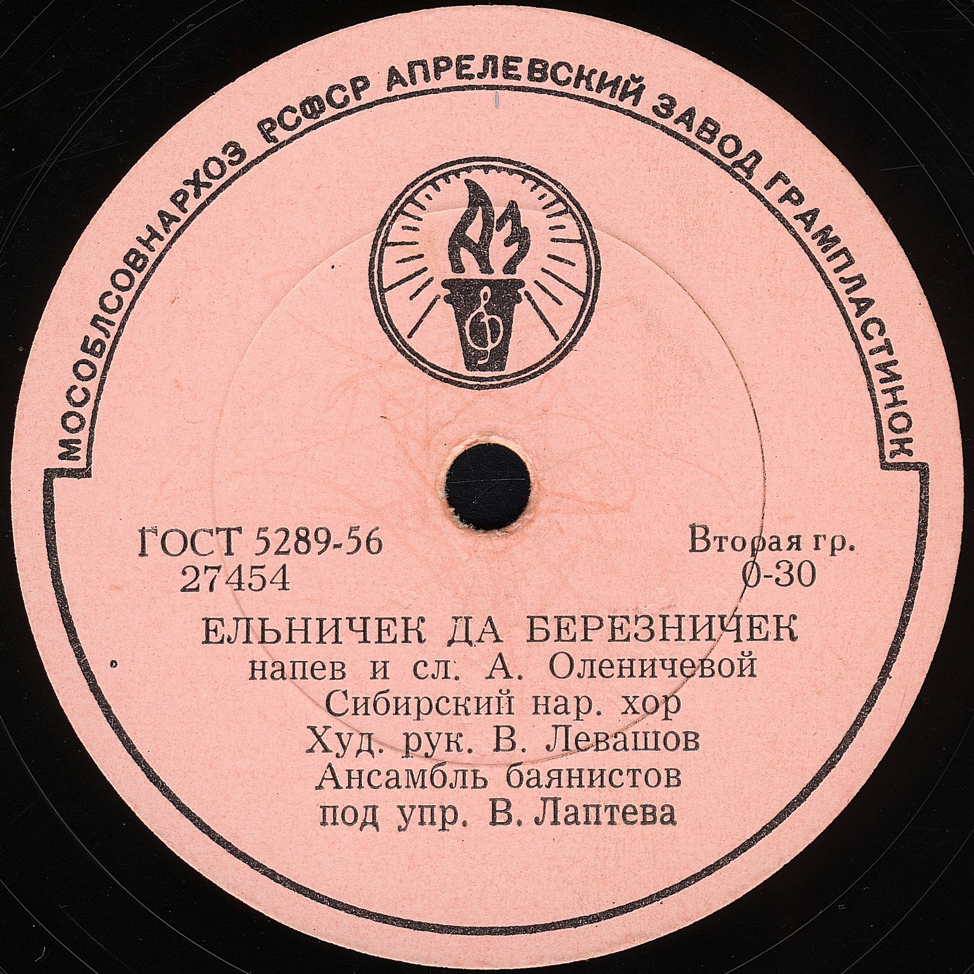 Сибирский нар. хор - Ельничек да березничек / Ёлочки-метёлочки
