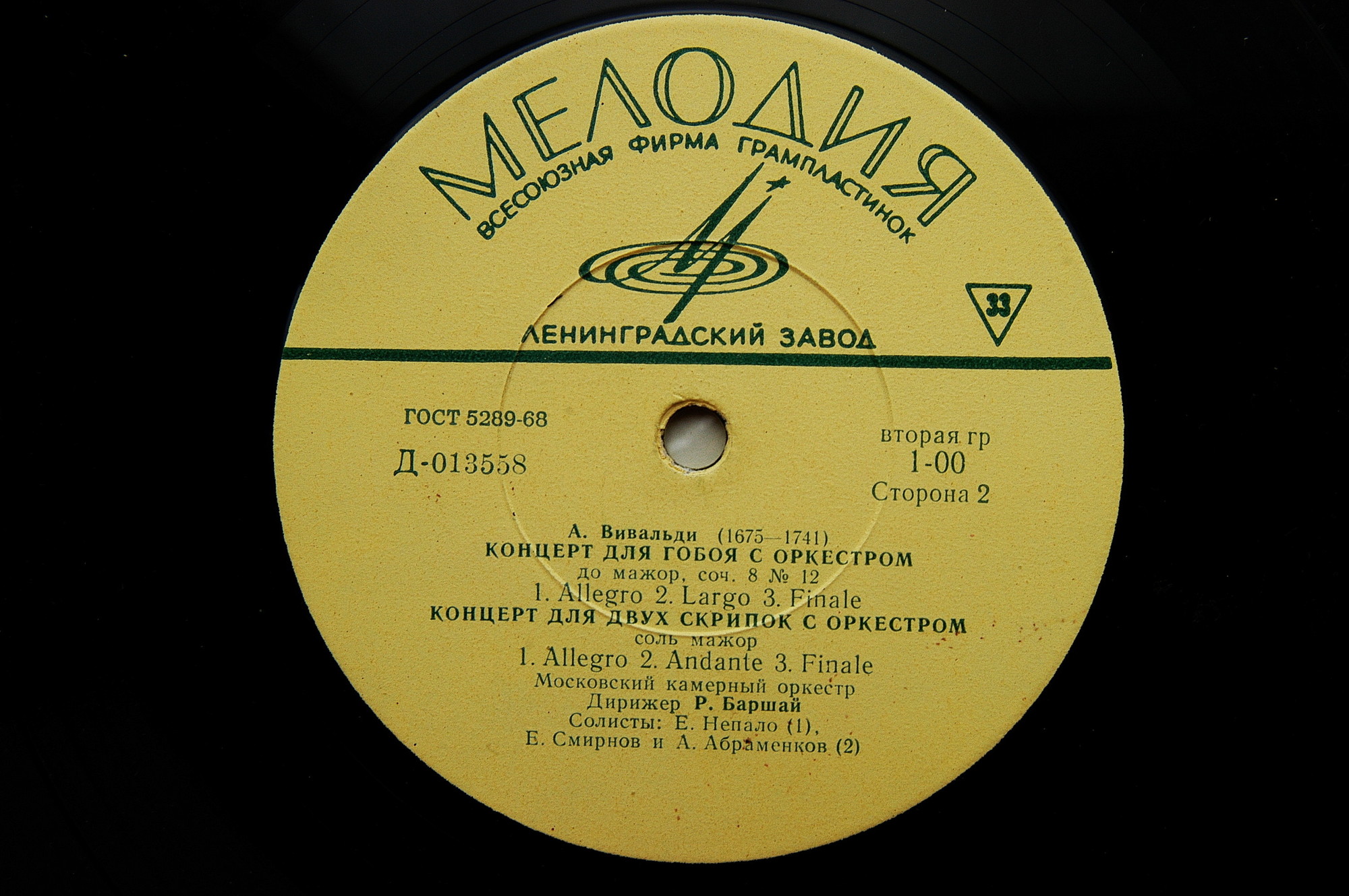 А. ВИВАЛЬДИ (1675—1741): Концерты