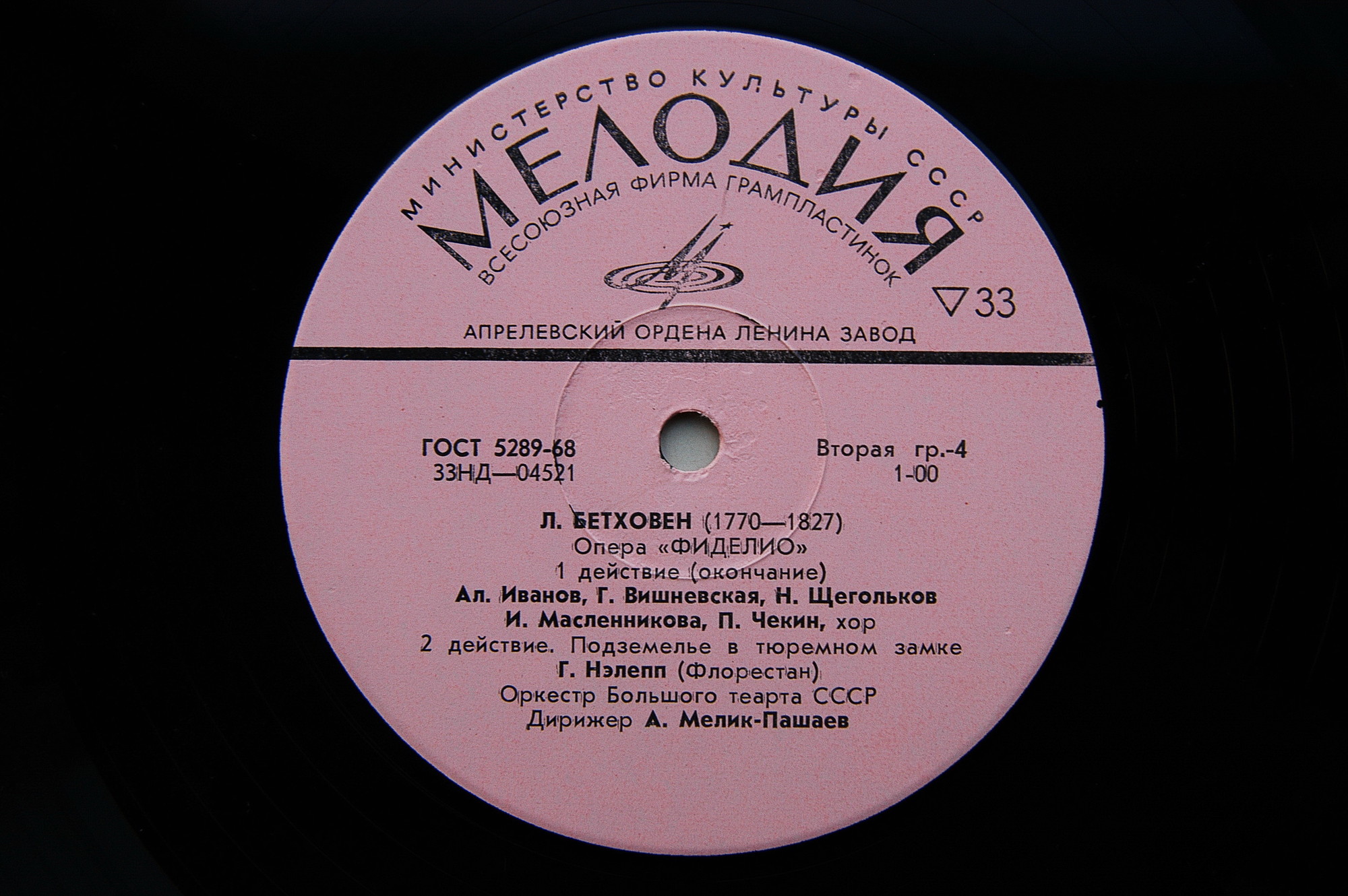 Л. Бетховен. «Фиделио», опера. А.Мелик-Пашаев