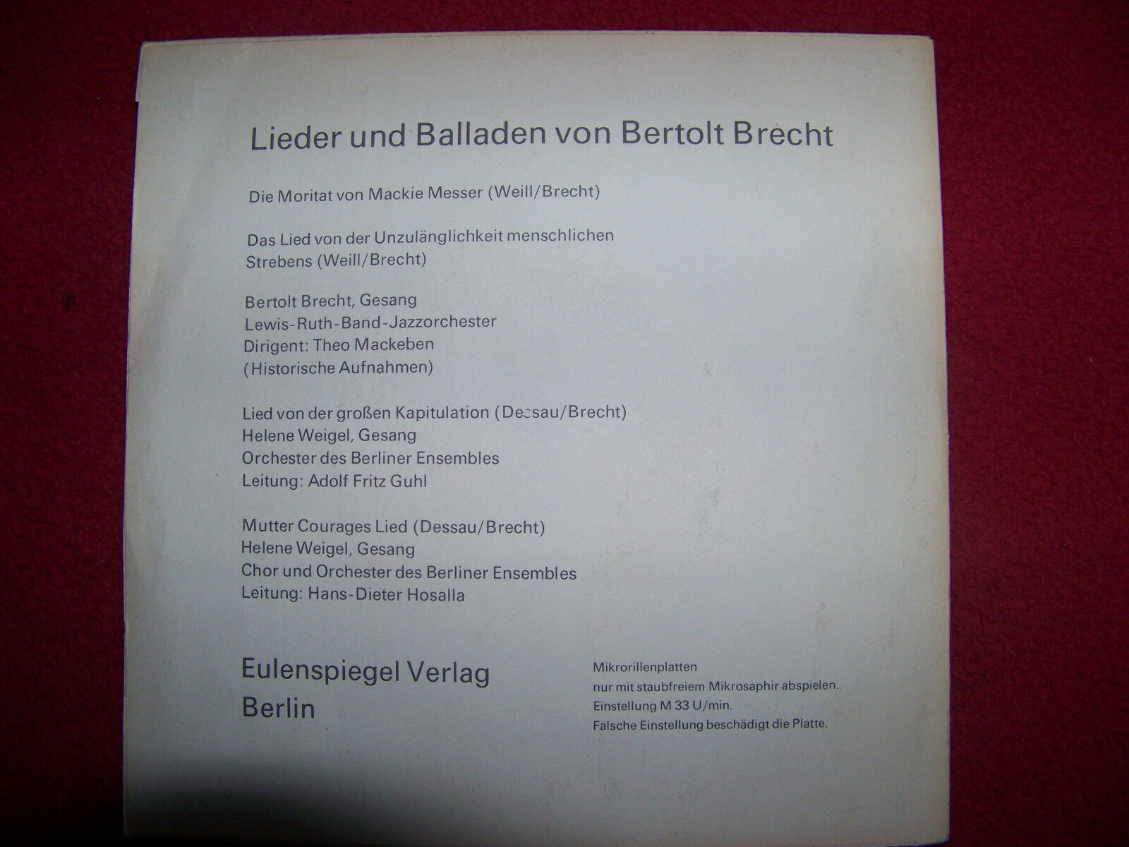 Über die irdische Liebe und andere gewisse Welträtsel [приложение к книге]