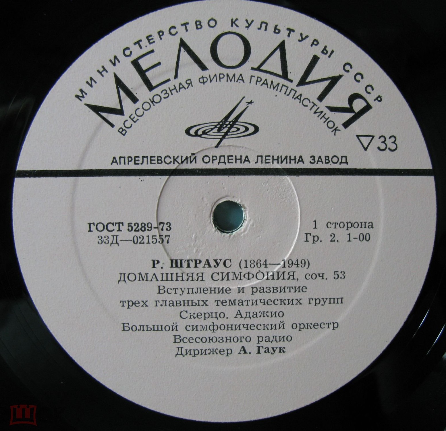 Р. ШТРАУС. Дирижирует А. Гаук