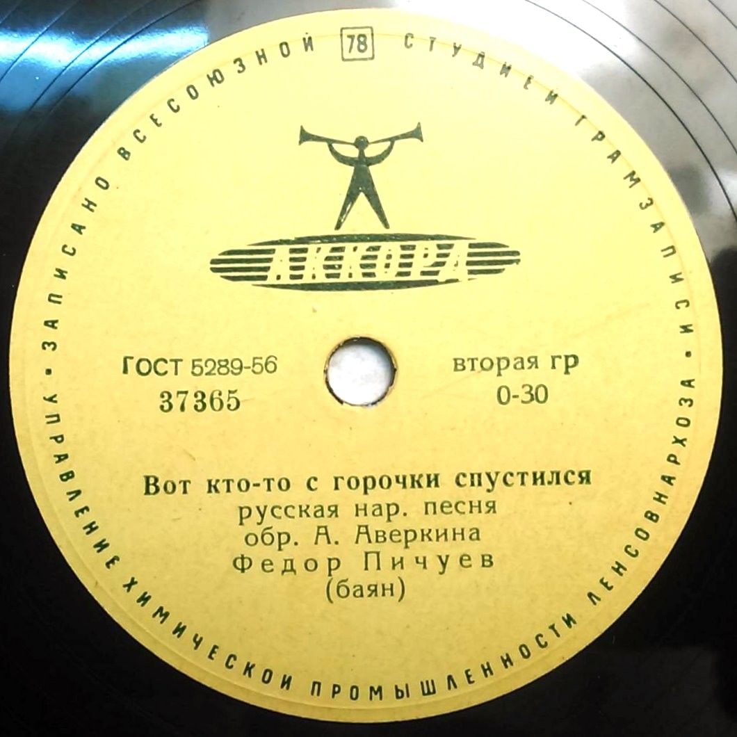 Ф. Пичуев (баян) – Вот кто-то с горочки спустился / Полно, Ваня