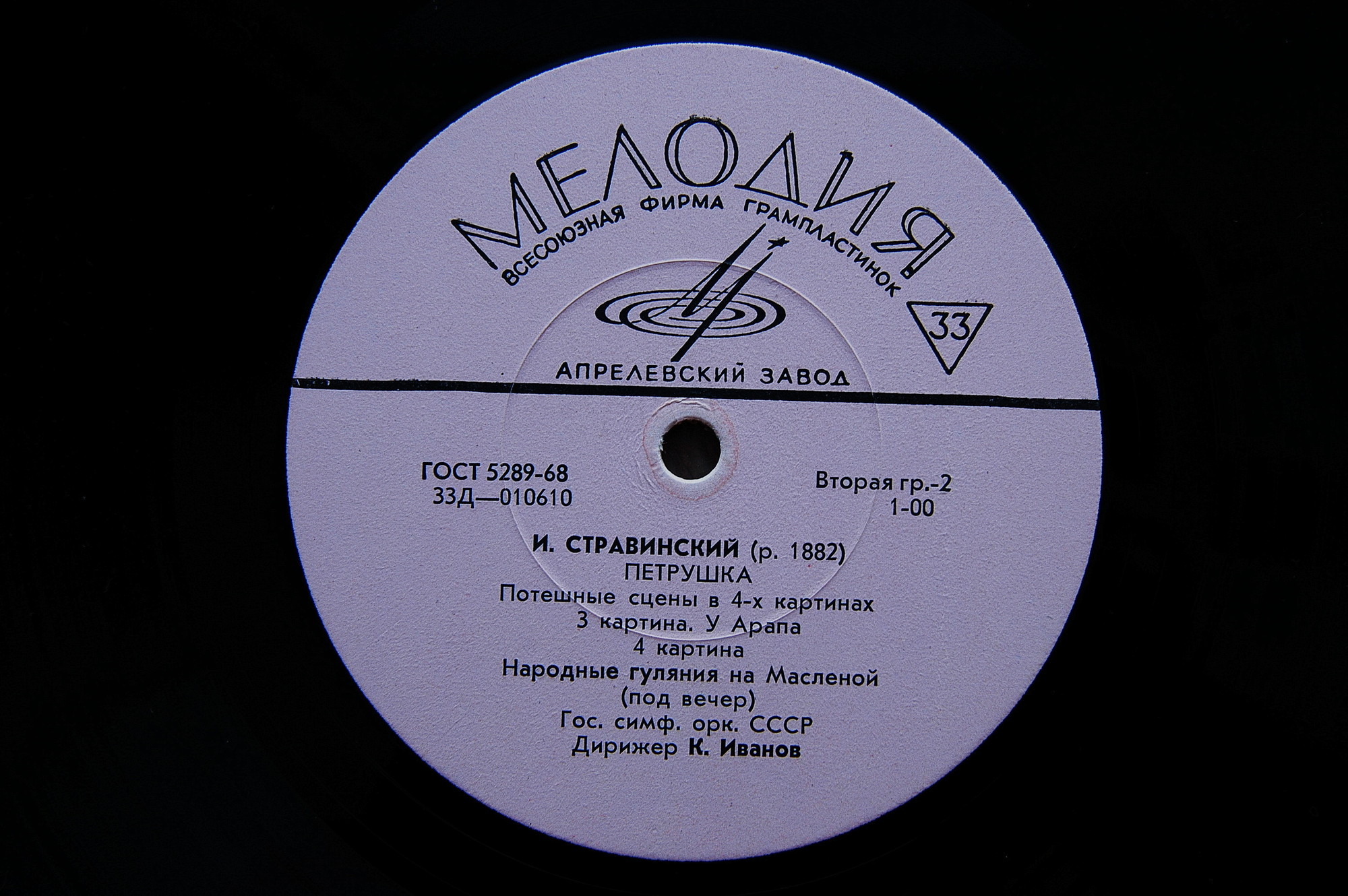 И. СТРАВИНСКИЙ (1882–1971): «Петрушка», потешные сцены в 4-х картинах (К. Иванов)