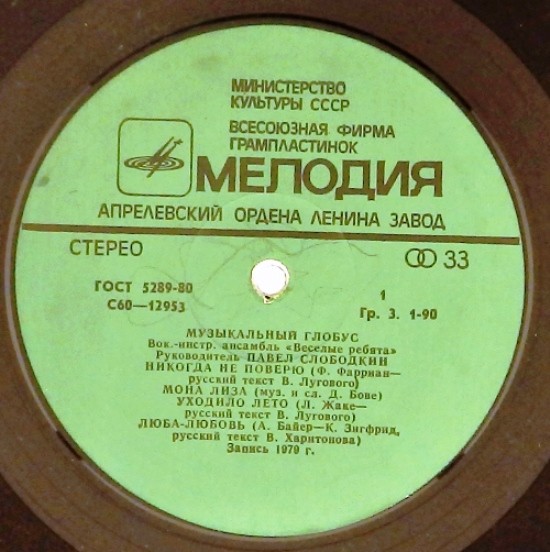 ВИА «Весёлые ребята»: Музыкальный глобус