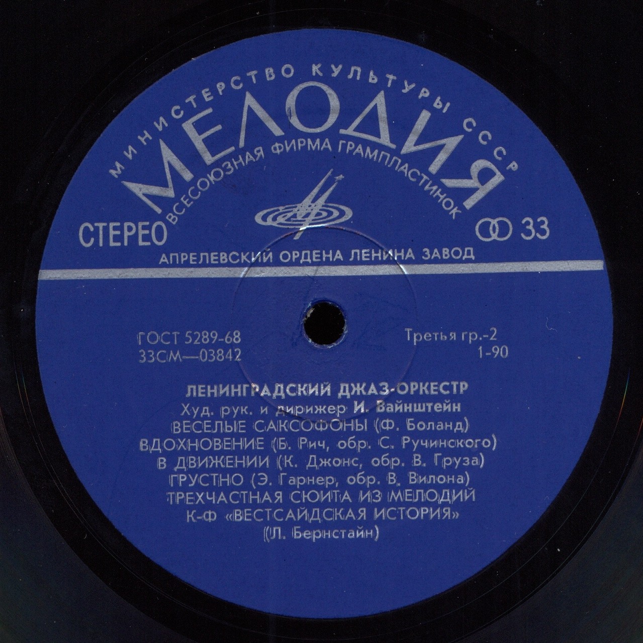 Джаз-оркестр под руководством Иосифа Вайнштейна