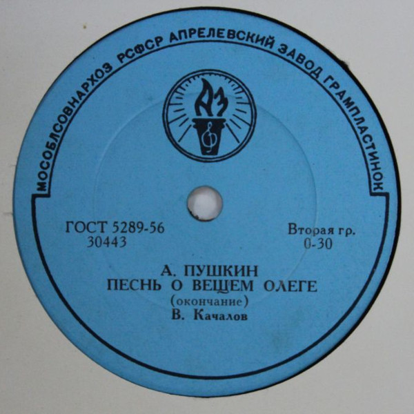 А. Пушкин. "Песнь о вещем Олеге". Читает В. Качалов