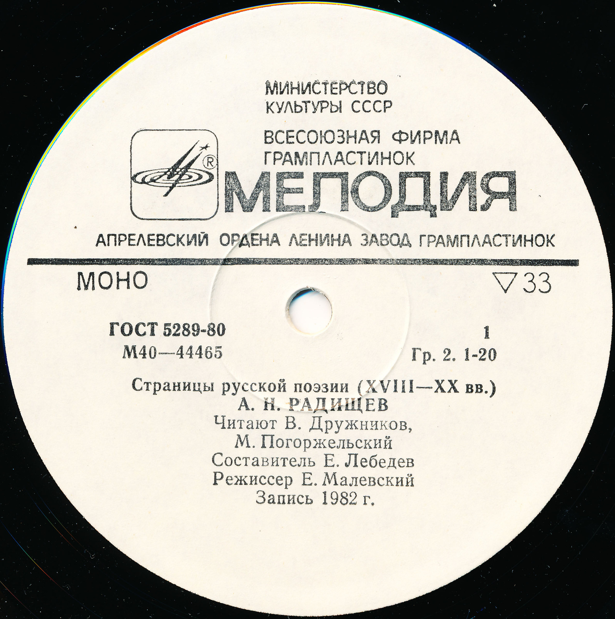 Страницы русской поэзии XVIII-XX вв. А.Н.Радищев, Г.Р.Державин