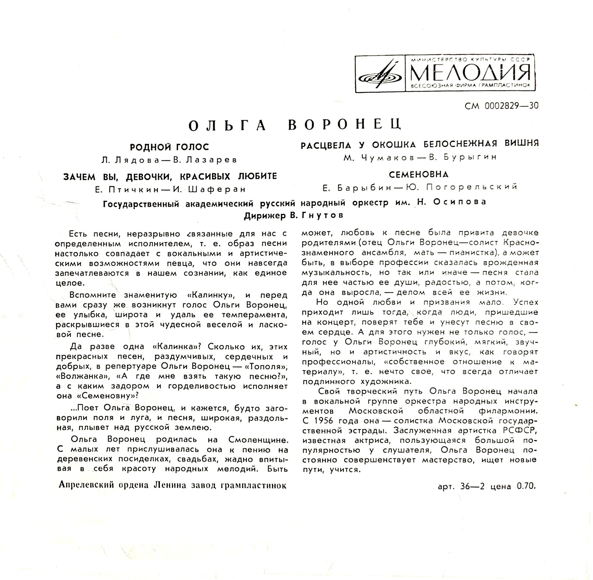 Ольга Воронец