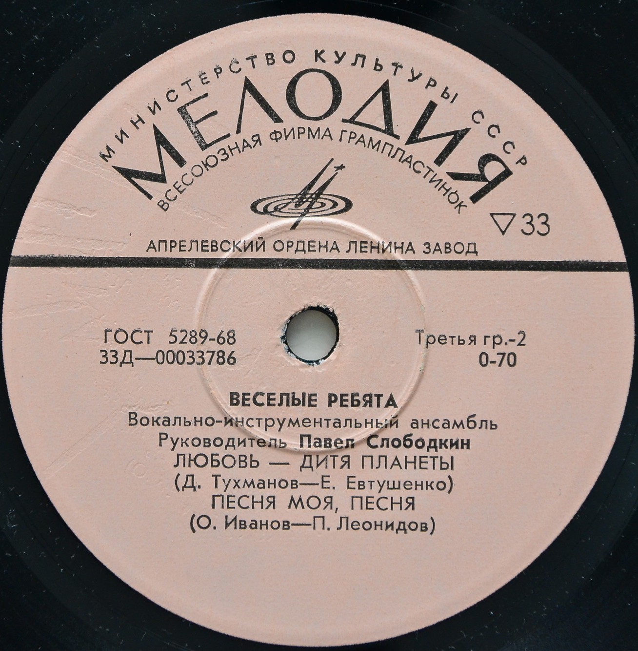 ВИА "ВЕСЕЛЫЕ РЕБЯТА". Руководитель Павел Слободкин