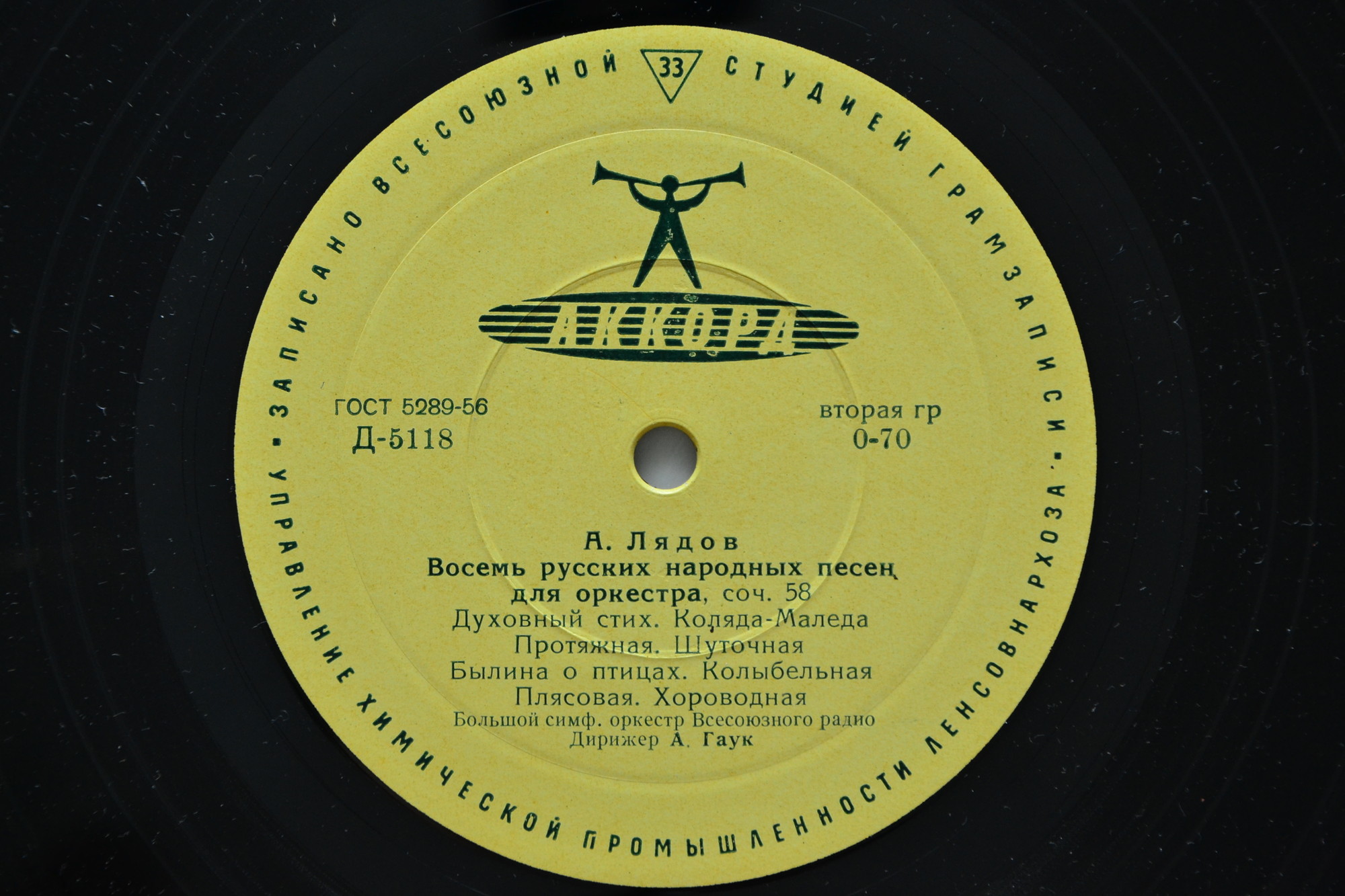 А. Лядов, С. Рахманинов. Дирижирует А. Гаук