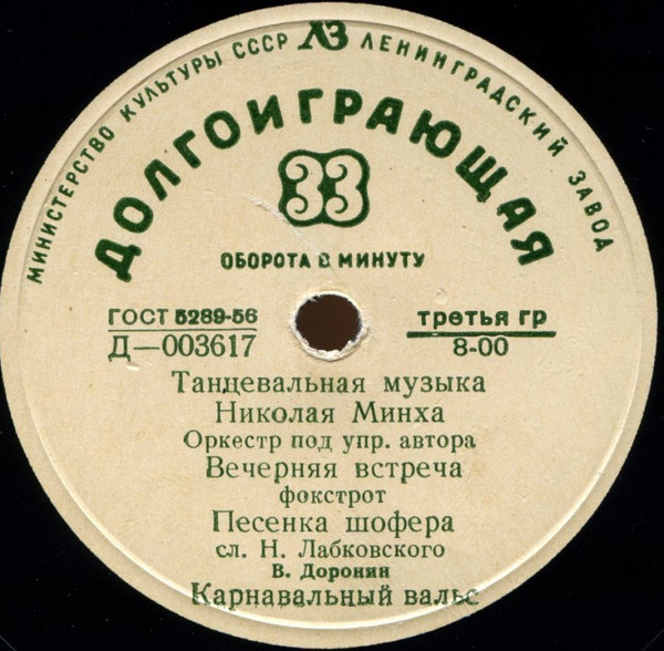 Танцевальная музыка Н. Минха