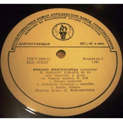 Михаил ФИХТЕНГОЛЬЦ (скрипка)