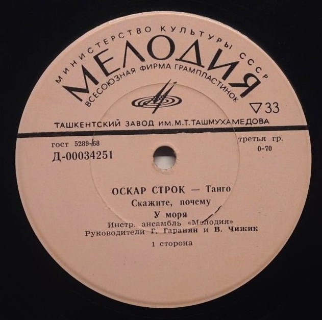 Оскар Строк. Танго