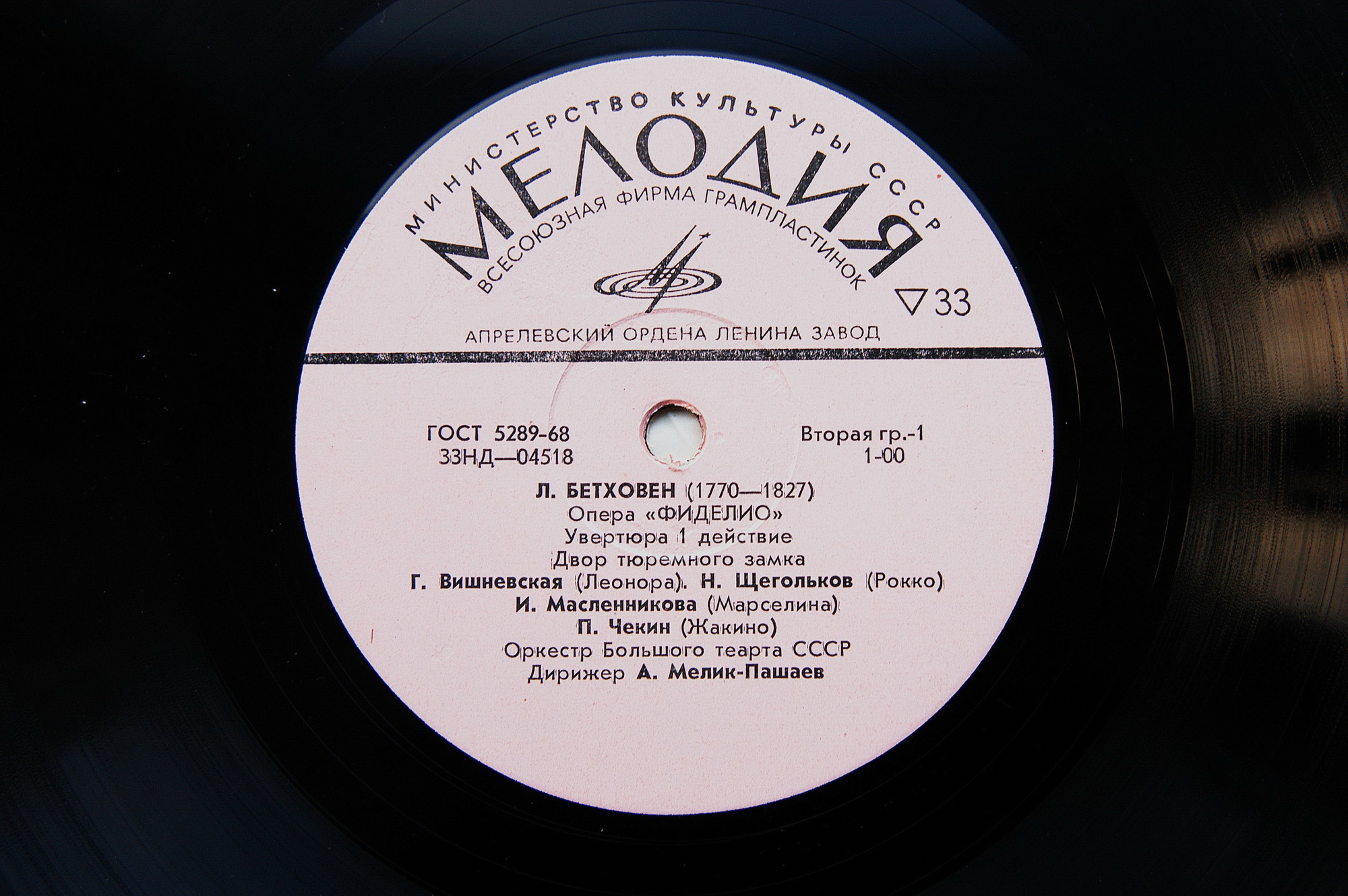 Л. Бетховен. «Фиделио», опера. А.Мелик-Пашаев