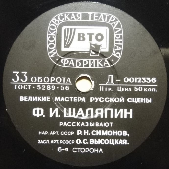 Ф. ШАЛЯПИН. Творческий портрет