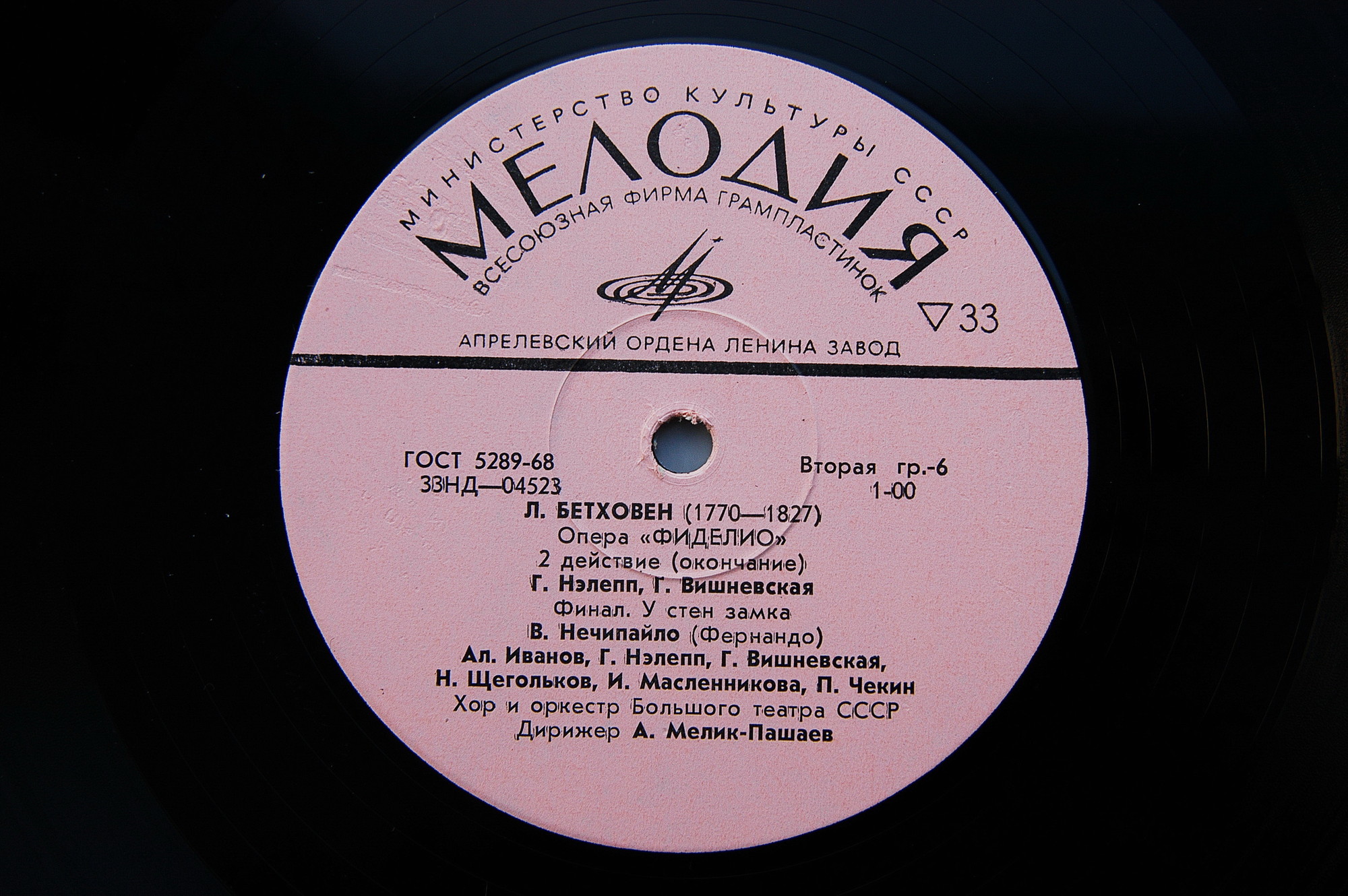 Л. Бетховен. «Фиделио», опера. А.Мелик-Пашаев
