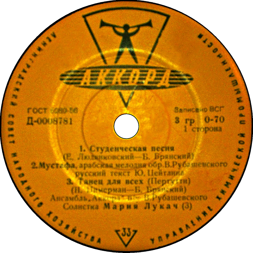 Ансамбль "Аккорд" п/у В. Рубашевского