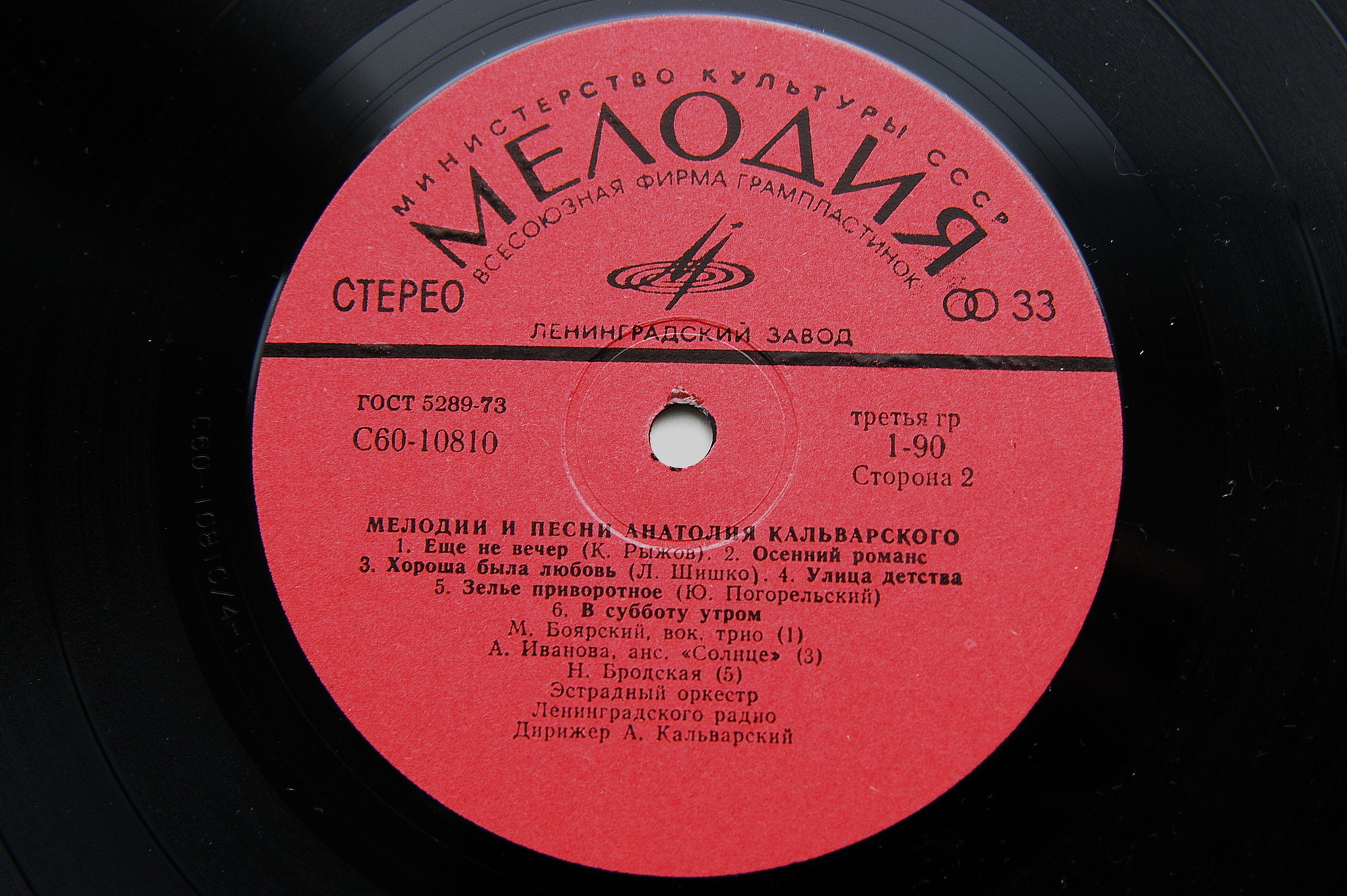 Мелодии и песни Анатолия Кальварского