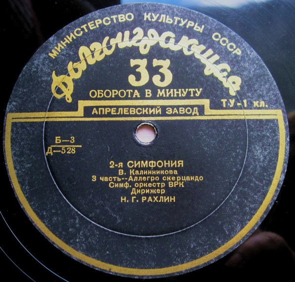 В. КАЛИННИКОВ (1866–1900): 2-я симфония (Н. Рахлин)