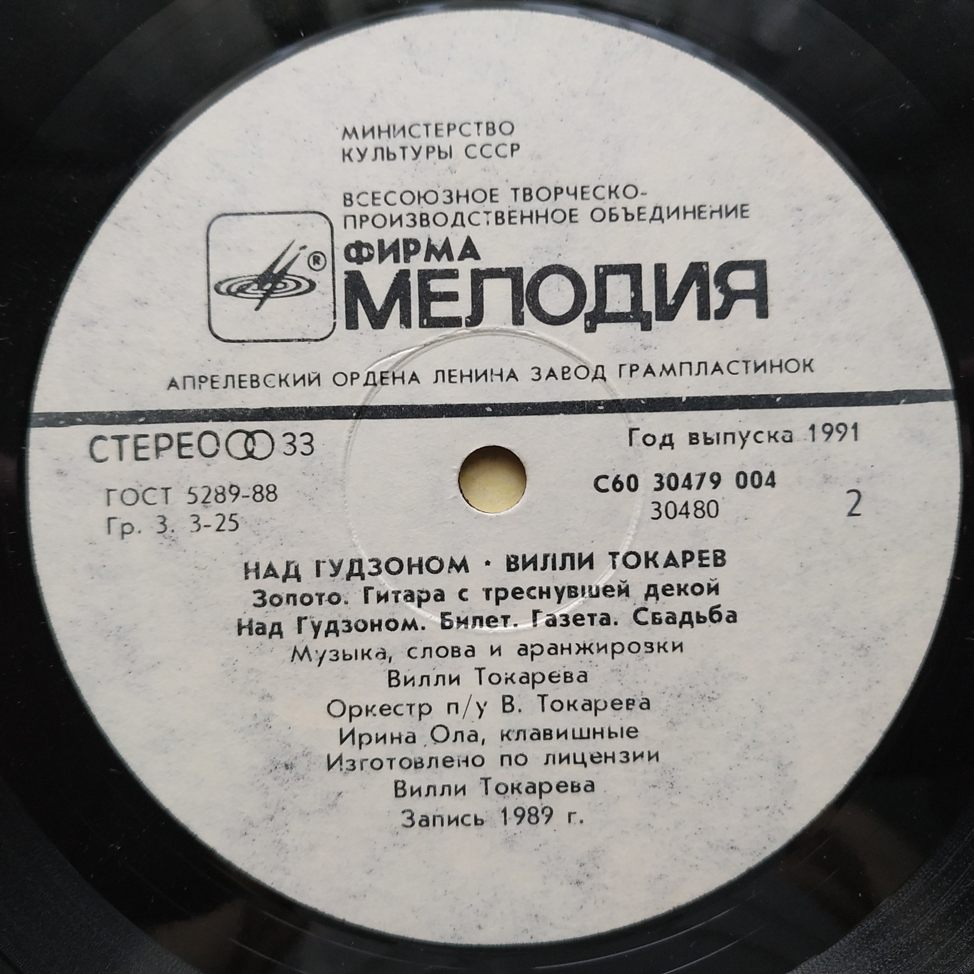 Вилли ТОКАРЕВ. «Над Гудзоном»