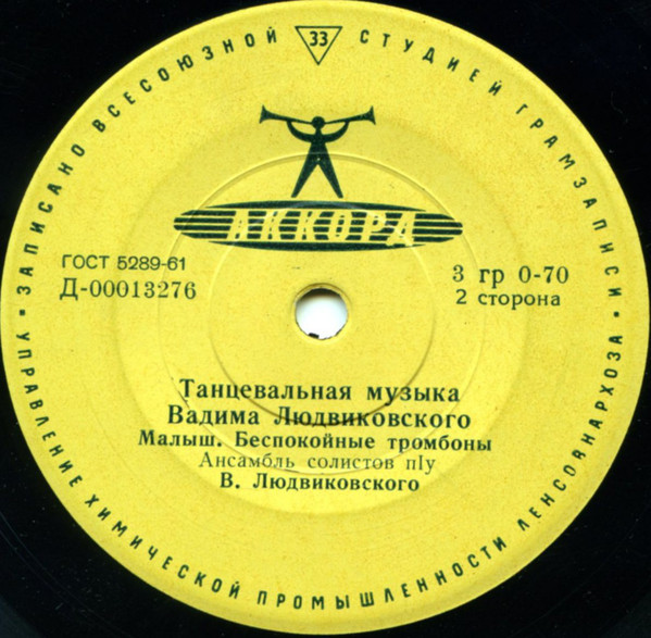 Танцевальная музыка Вадима ЛЮДВИКОВСКОГО (1925)