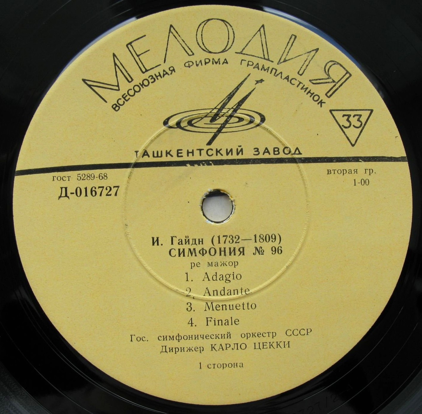 И. Гайдн, Р. Шуман. Дирижирует К. Цекки