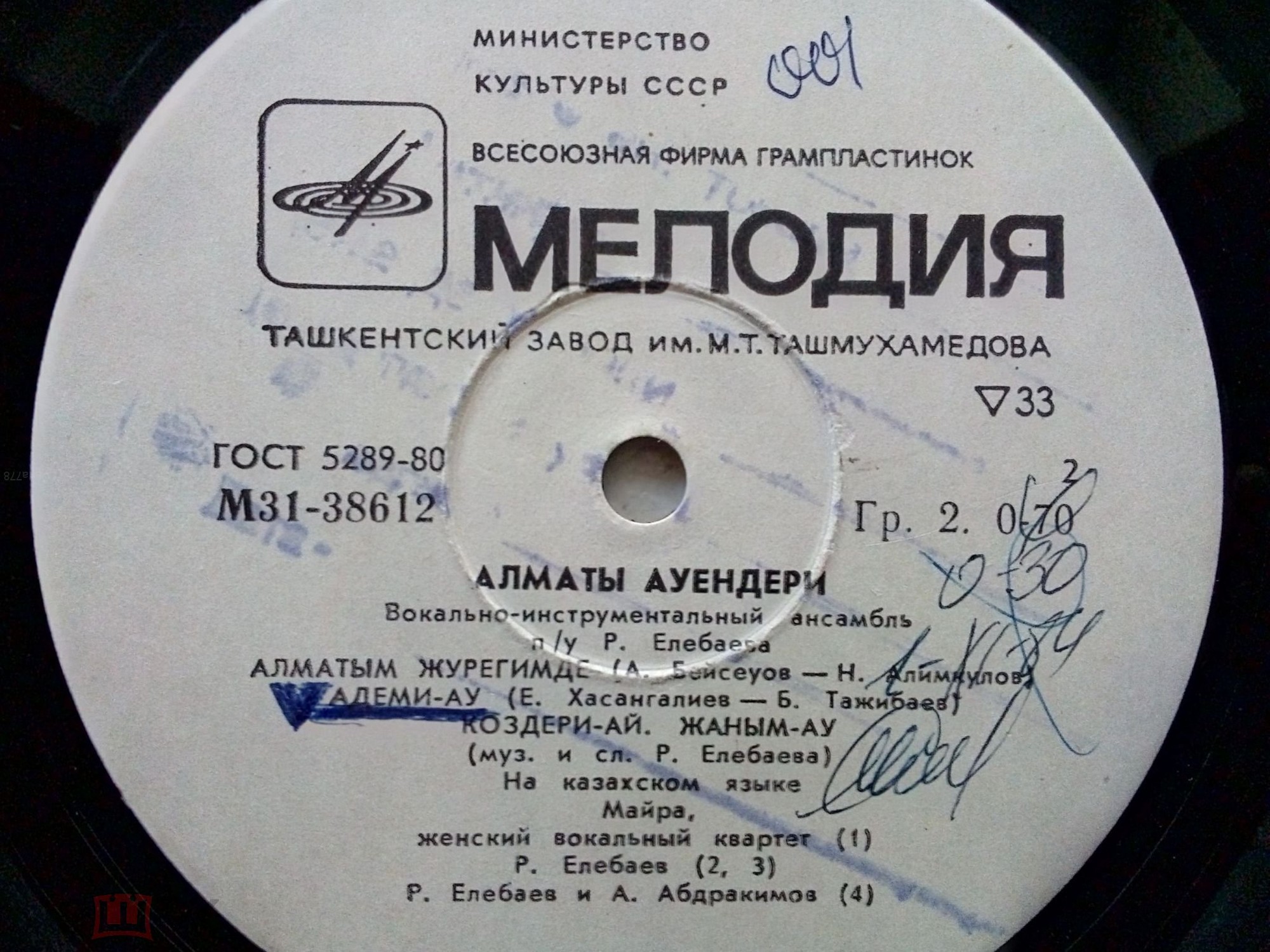 Вокально-инструментальный ансамбль "Алматы ауендери" п/у Р. Елебаева