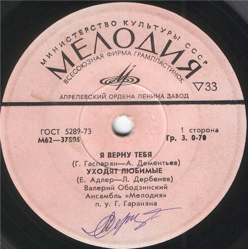 Валерий Ободзинский, Юрий Антонов, Олег Ухналев