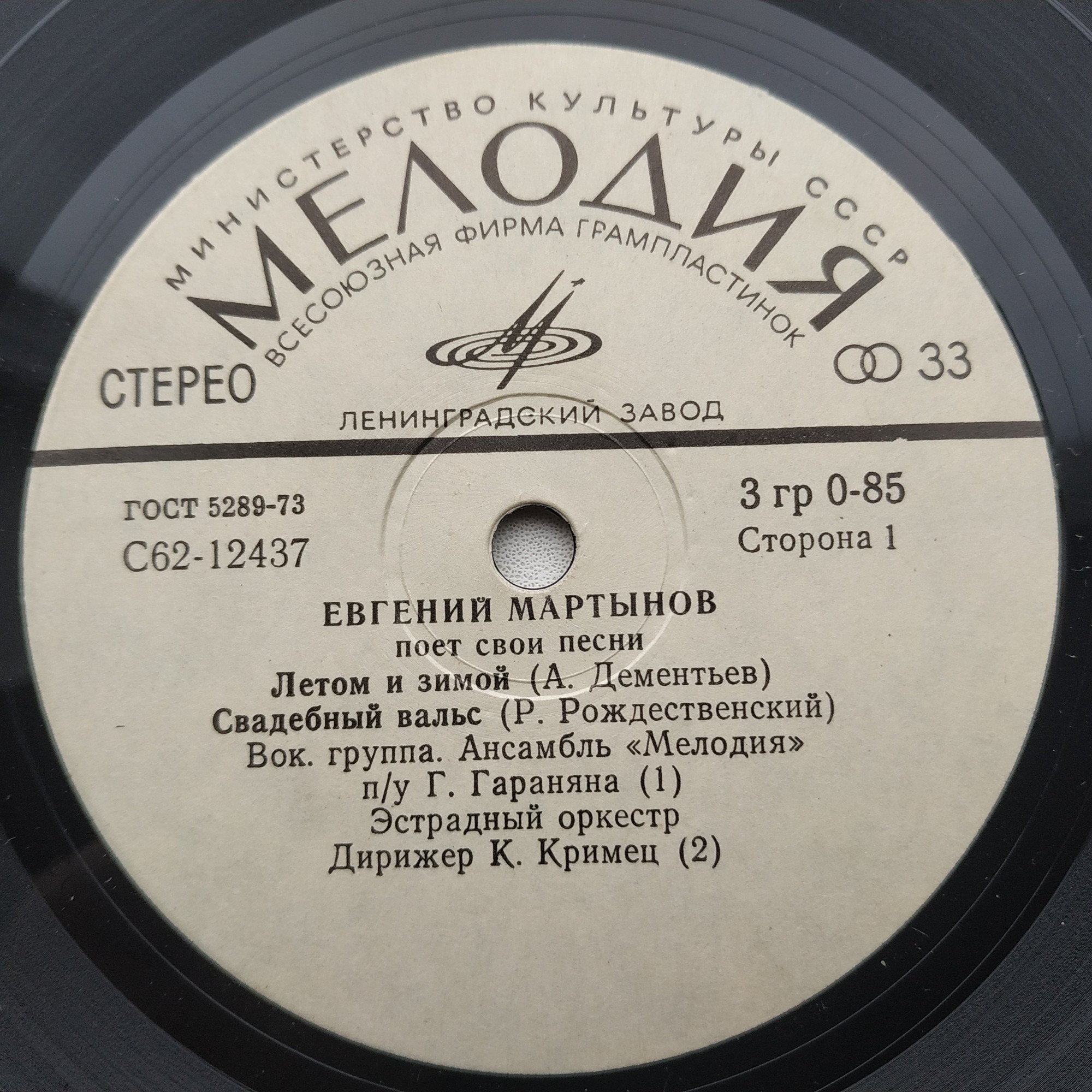 Евгений МАРТЫНОВ поет свои песни