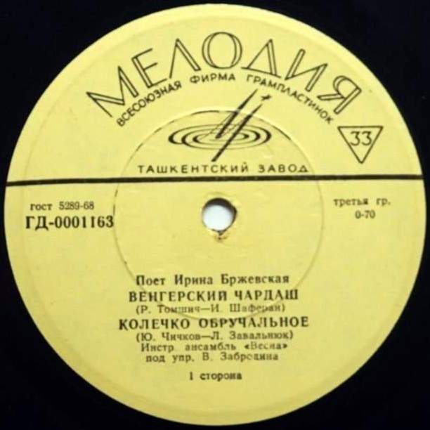 Поёт Ирина Бржевская