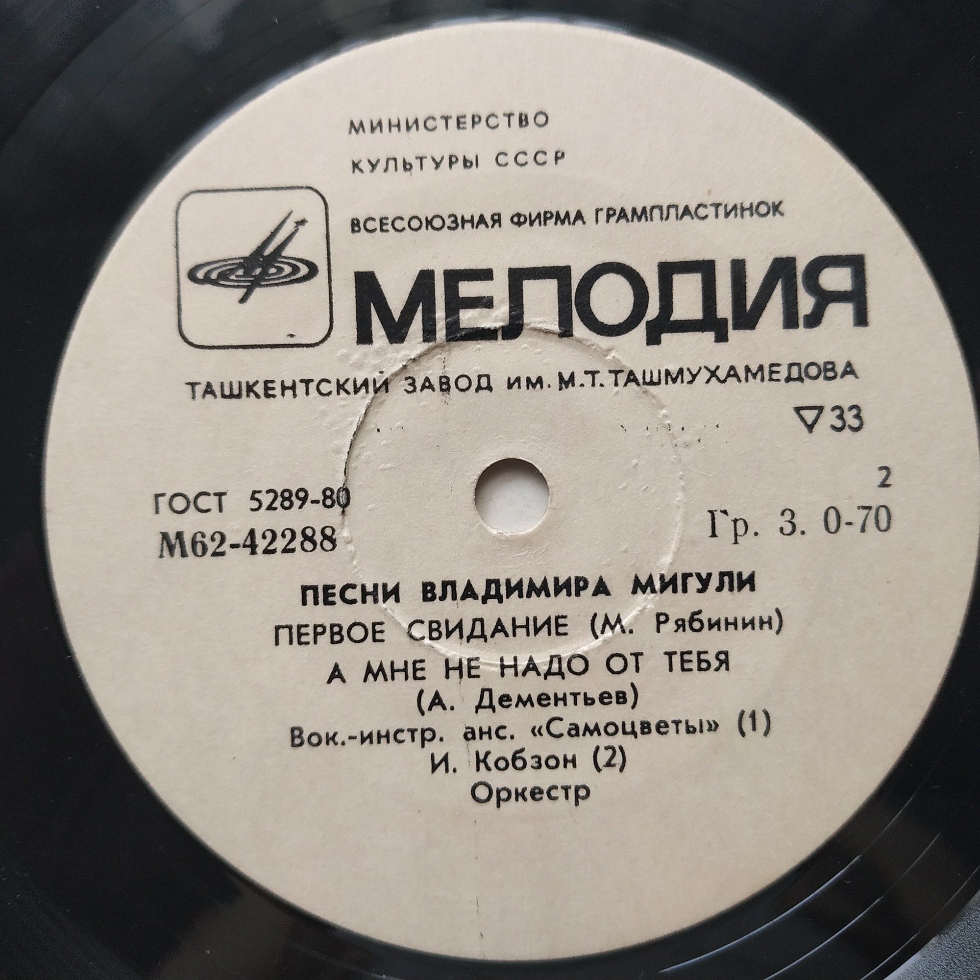 Владимир МИГУЛЯ. Песни