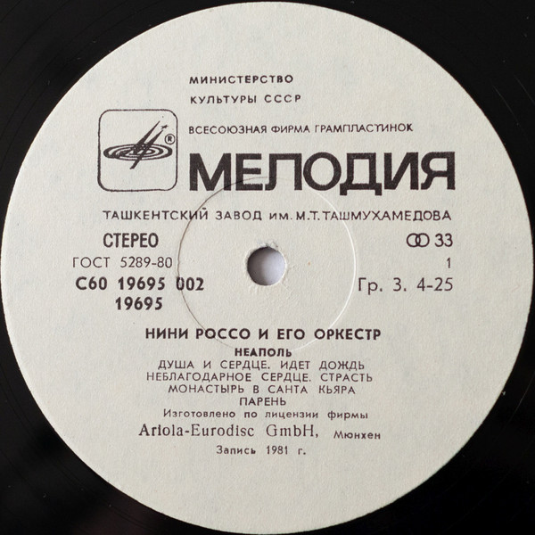 Нини Россо и его оркестр «Неаполь»