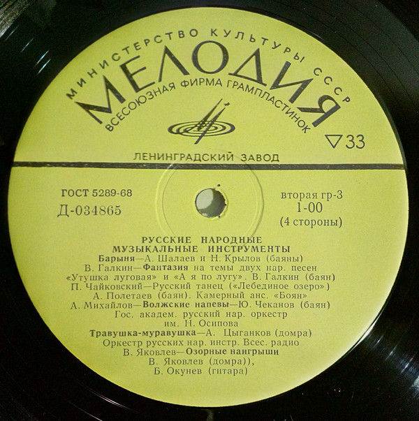 РУССКИЕ НАРОДНЫЕ МУЗЫКАЛЬНЫЕ ИНСТРУМЕНТЫ