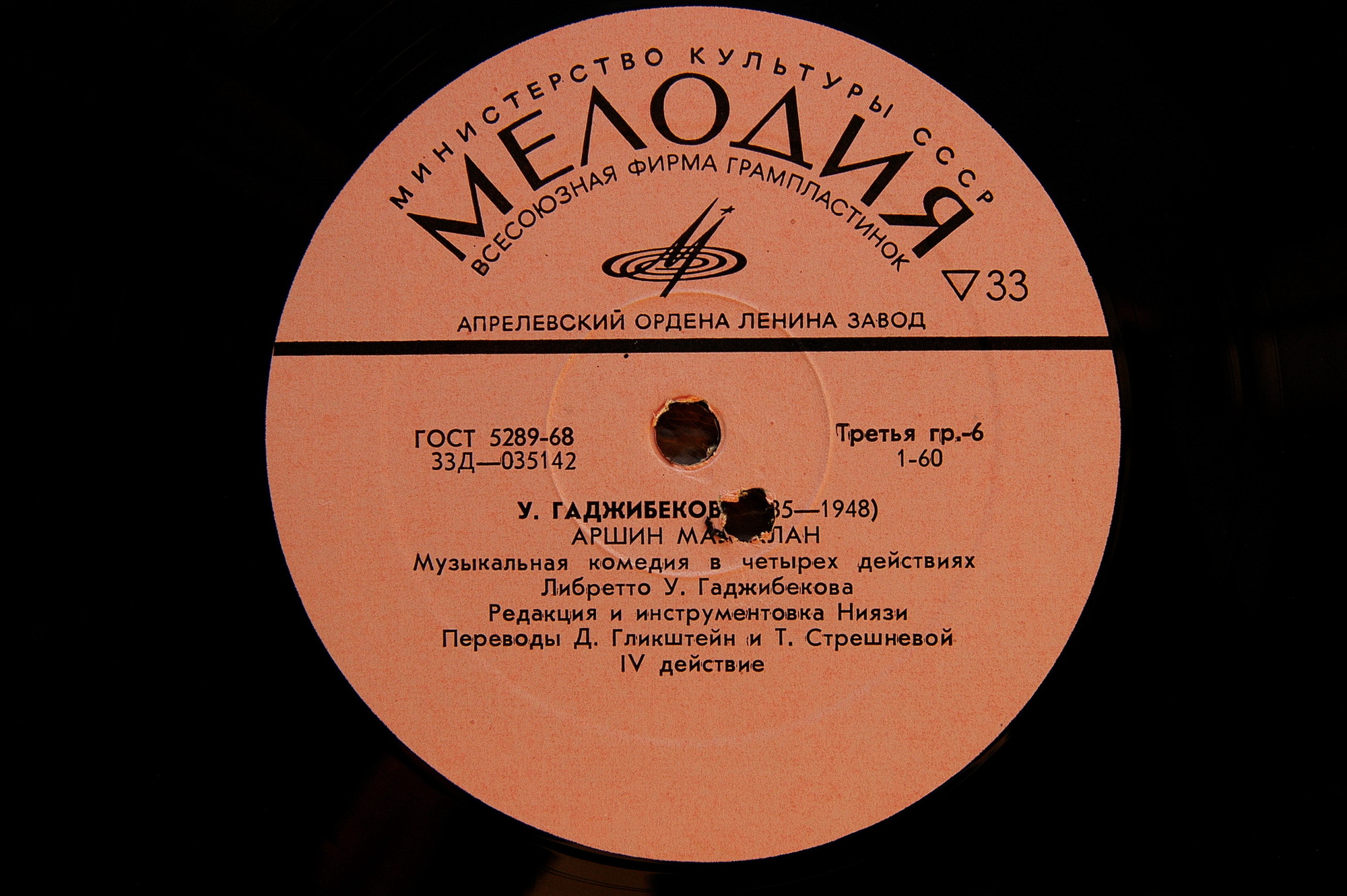 У. Гаджибеков. «Аршин мал алан», музыкальная комедия (на русском языке)