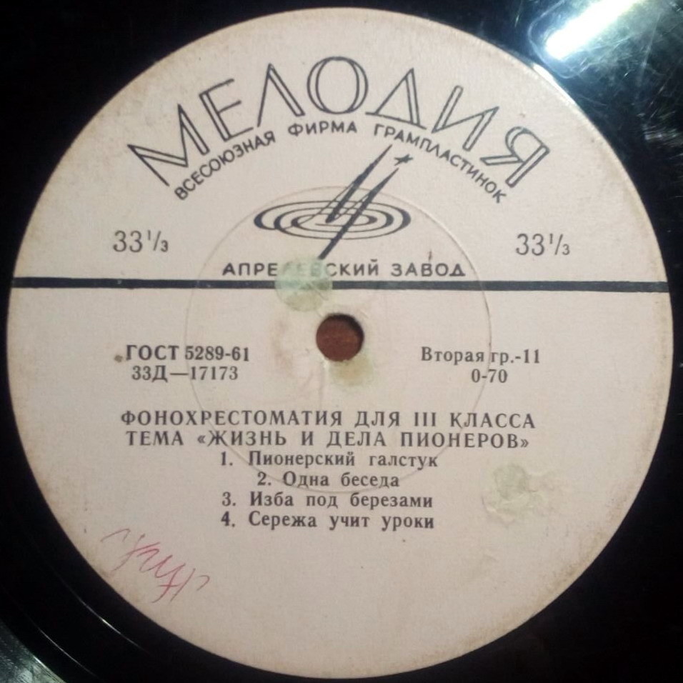 ФОНОХРЕСТОМАТИЯ для III класса (6/10): Тема "Жизнь и дела пионеров"