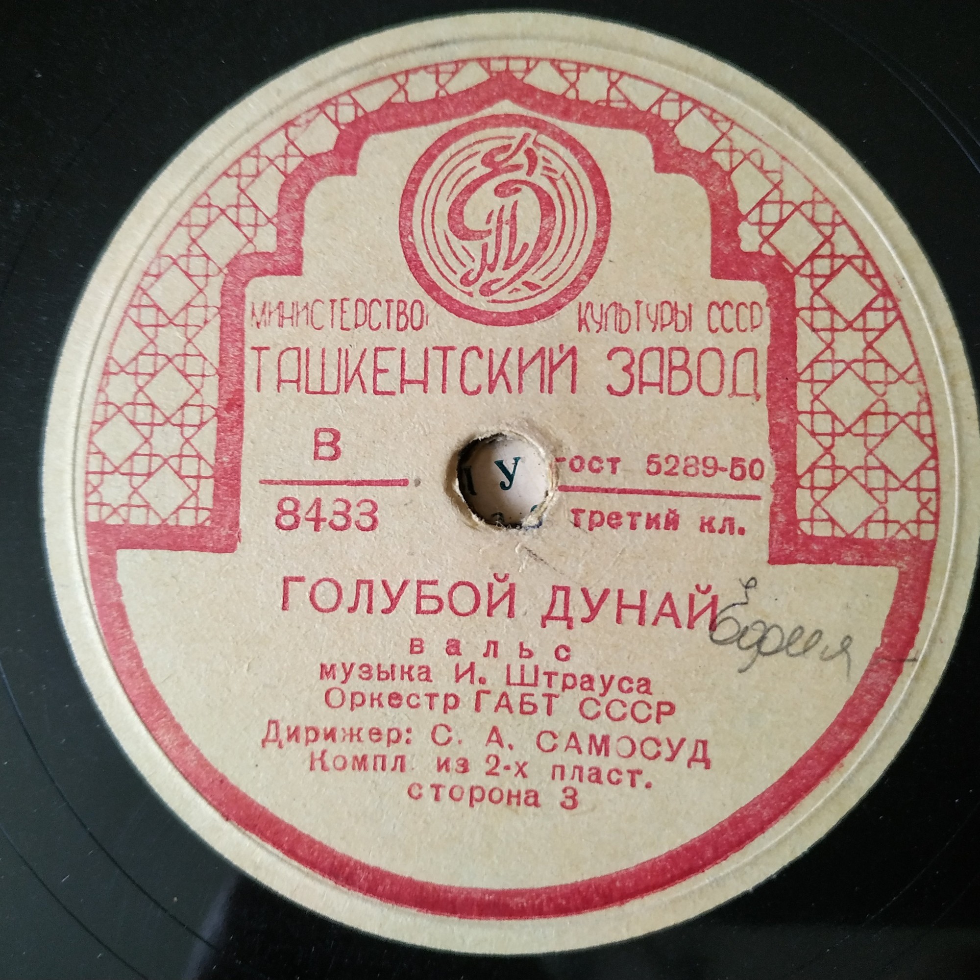 Оркестр ГАБТ СССР - И. Штраус. Голубой Дунай, II часть