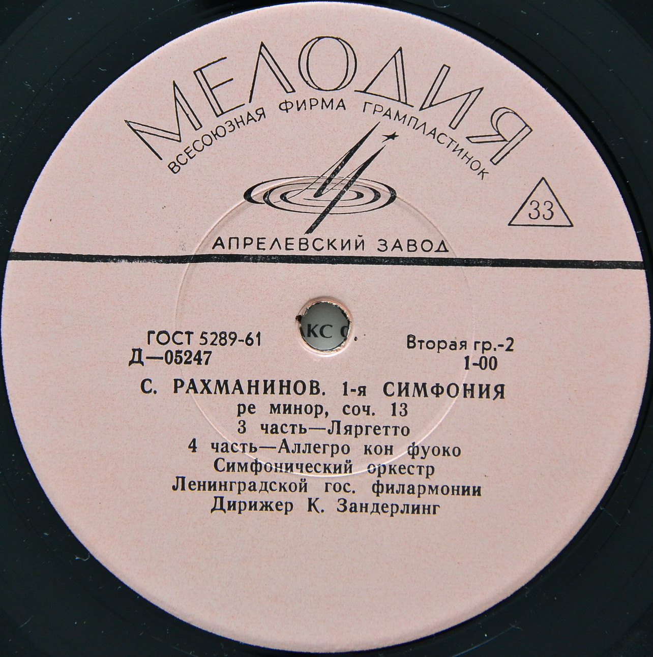 С. Рахманинов. Симфония № 1 ре минор, соч. 13 (СО ЛГФ, К. Зандерлинг)