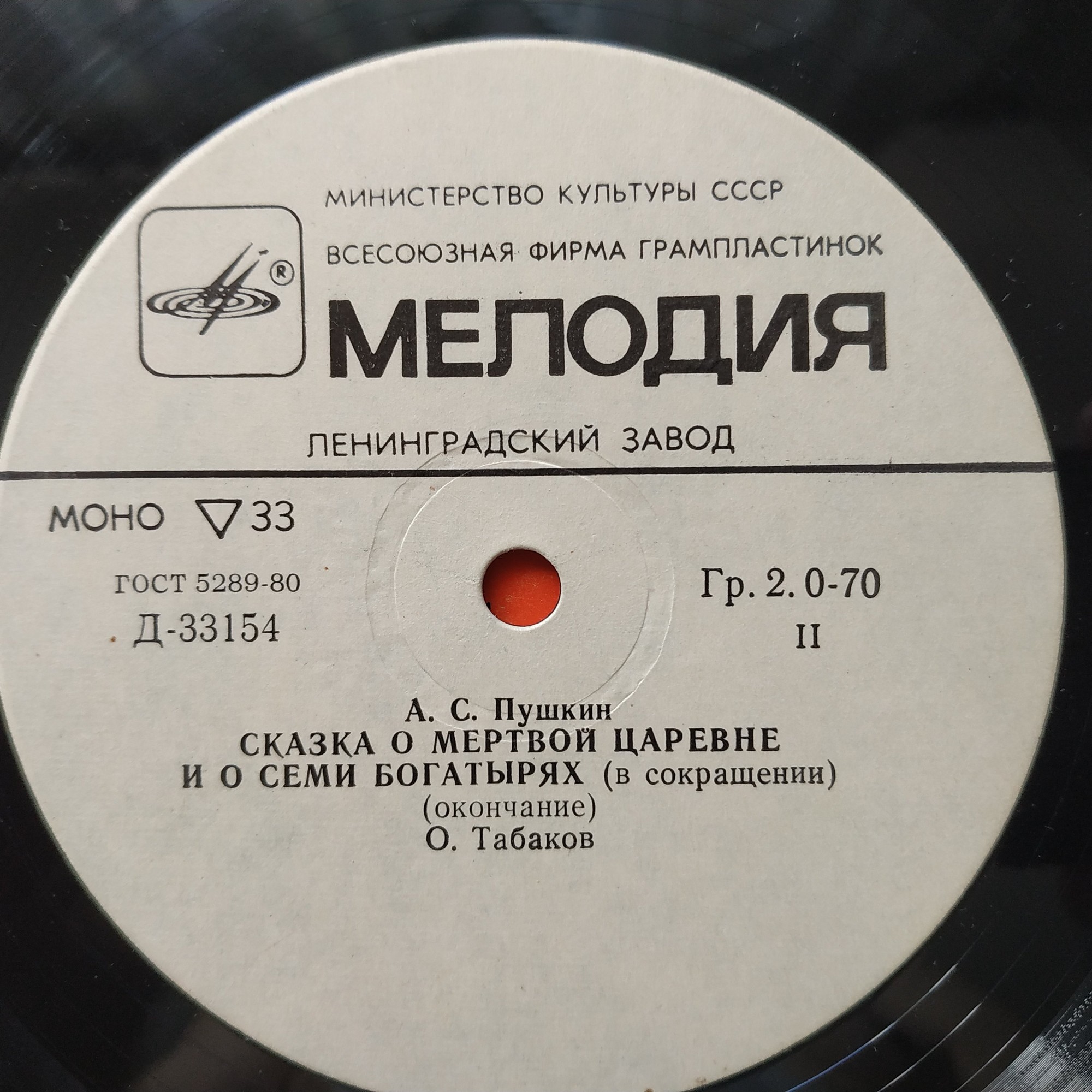 А. С. Пушкин. Сказка о мёртвой царевне и о семи богатырях