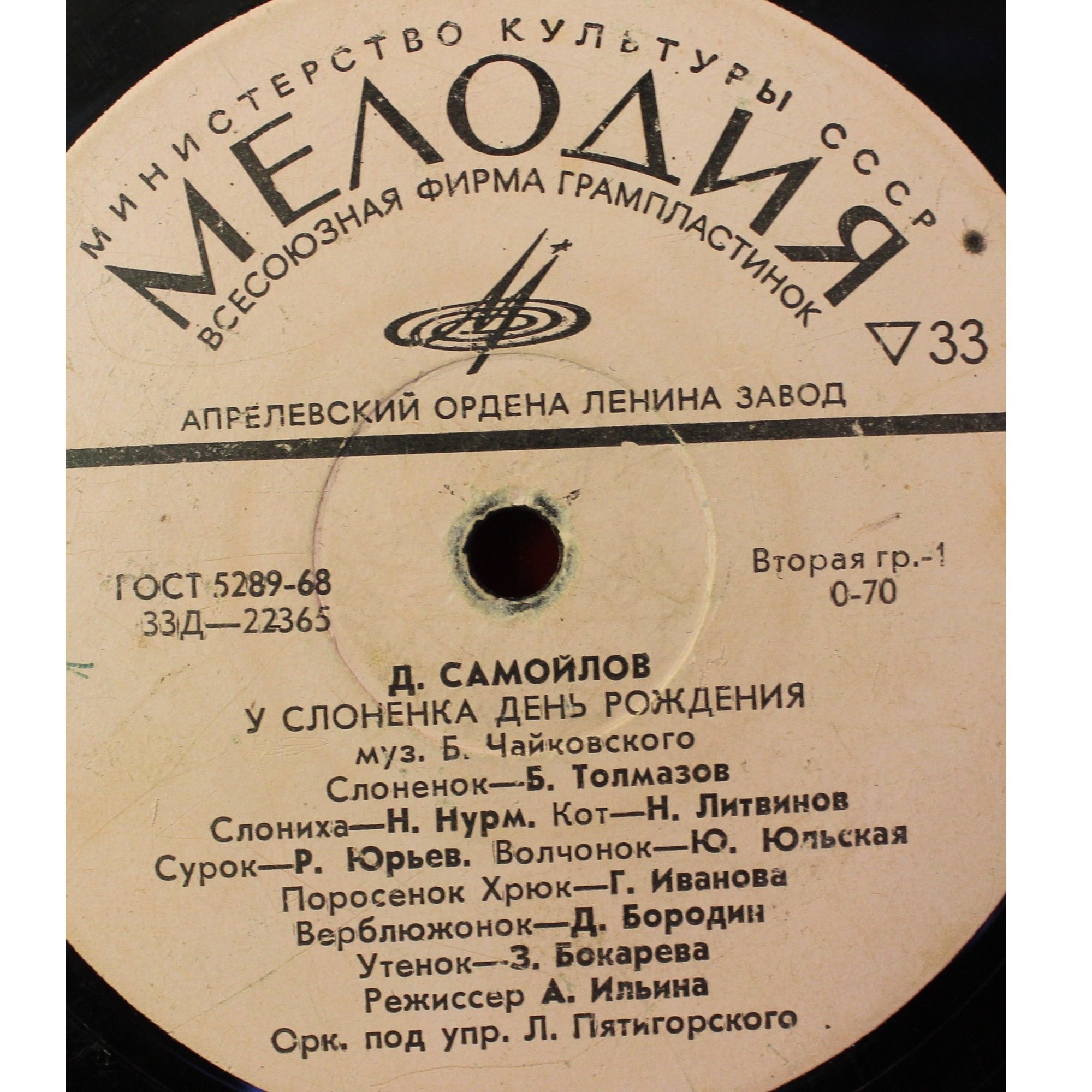 Д. Самойлов. У Слоненка день рождения