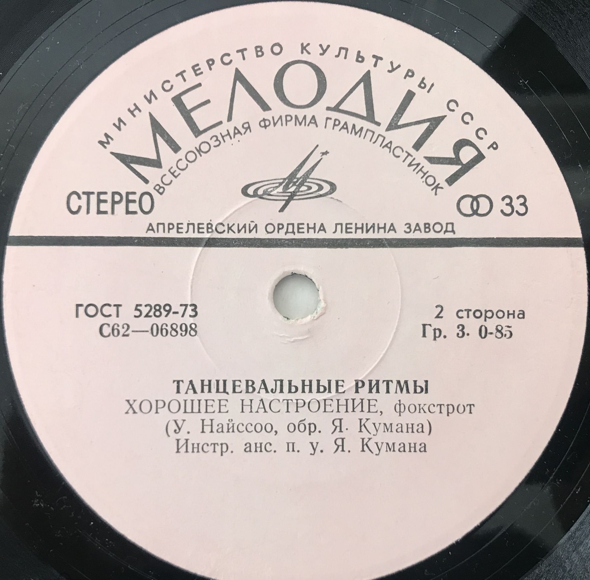 TANTSURÜTME II (ТАНЦЕВАЛЬНЫЕ РИТМЫ II)