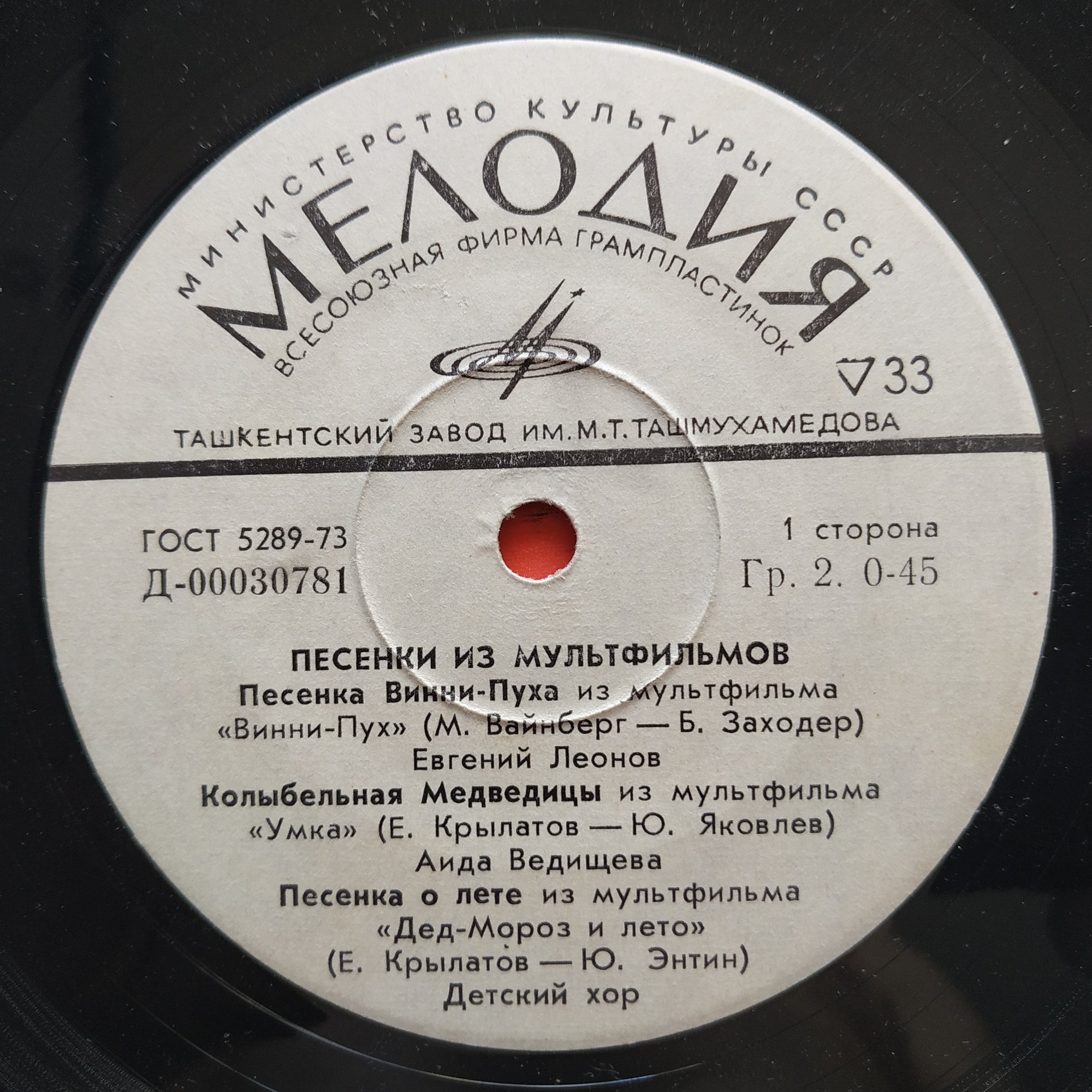 Песенки из мультфильмов