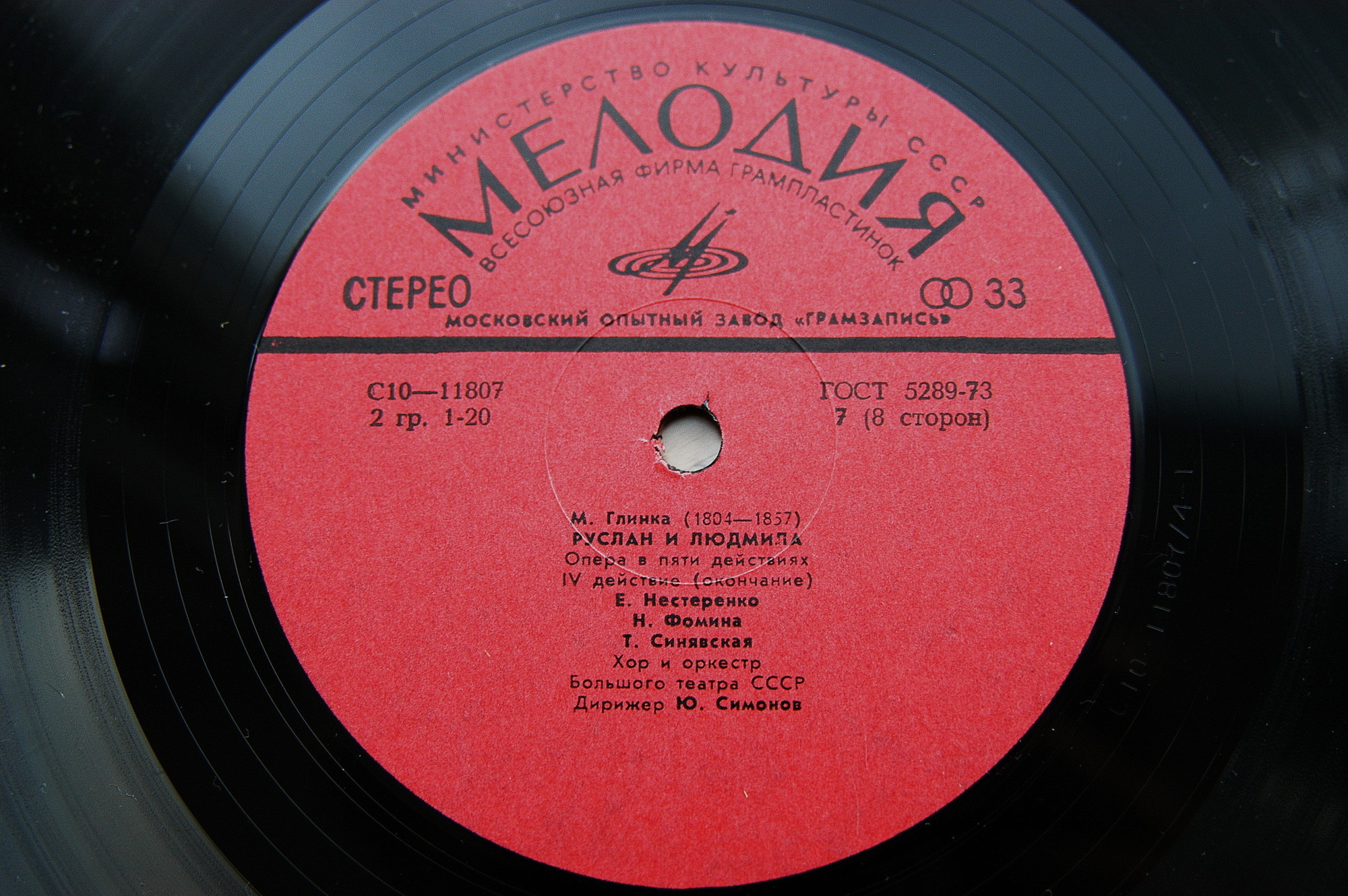 М. ГЛИНКА (1804—1857): «Руслан и Людмила», опера в пяти действиях