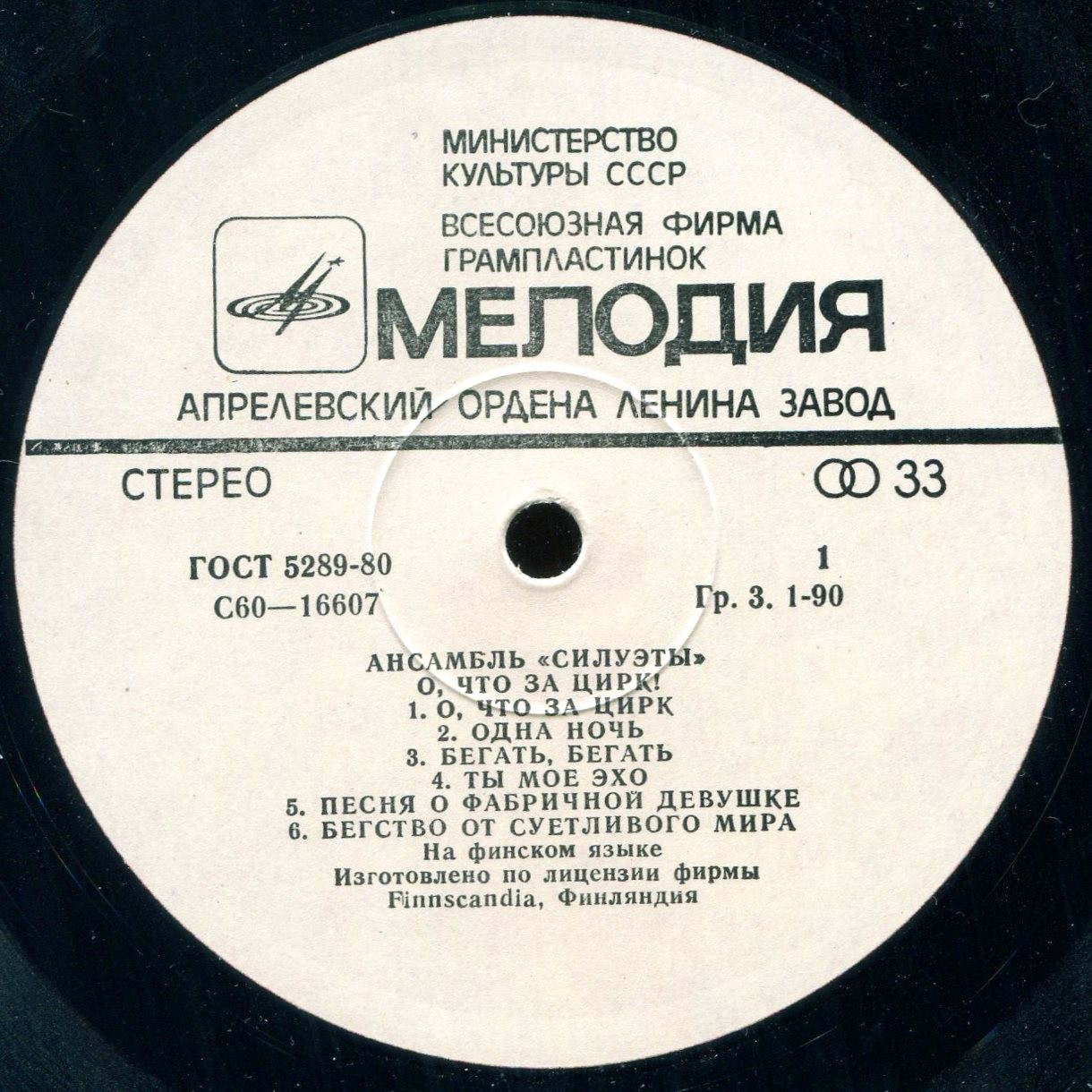 Ансамбль «Силуэты». О, что за цирк!