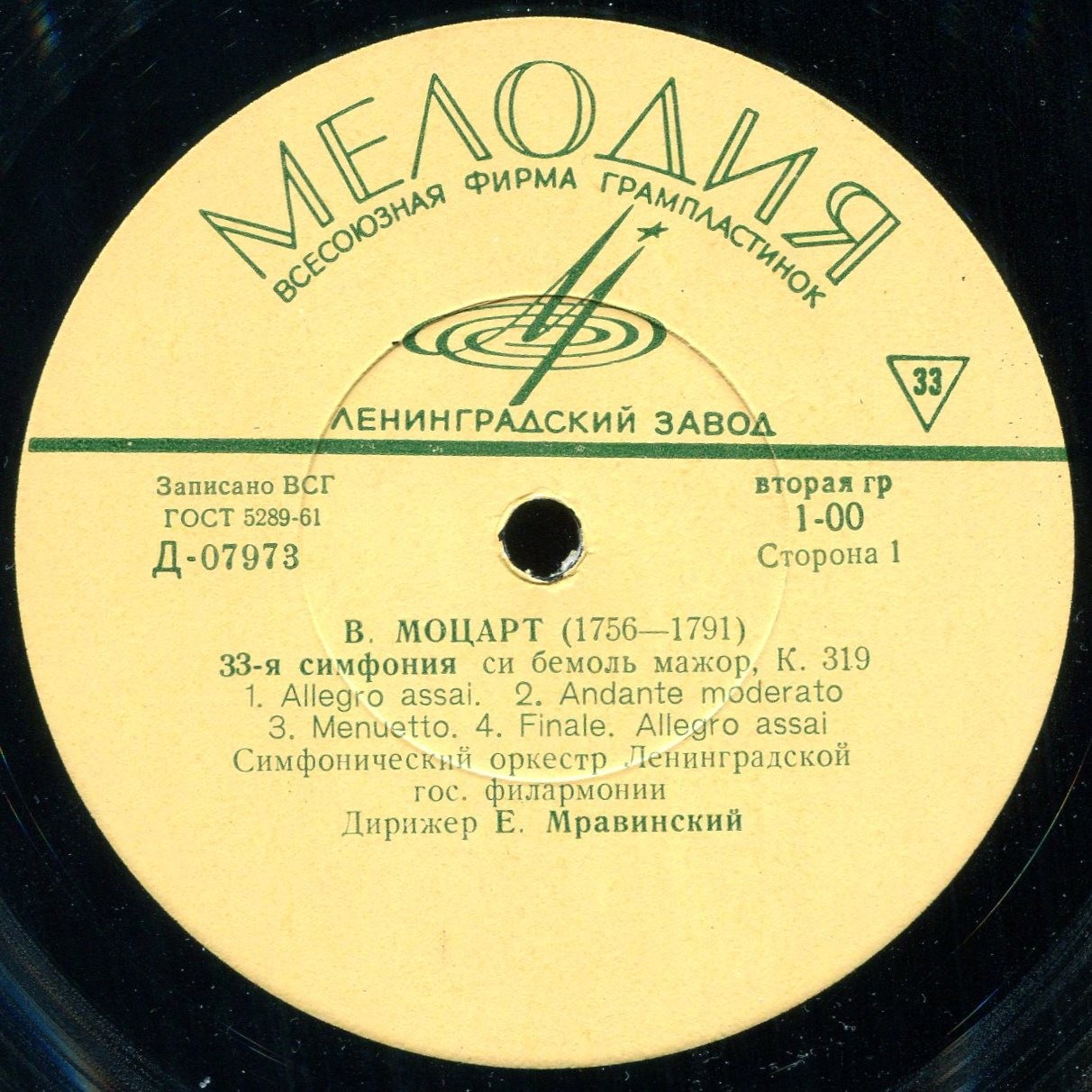 В. А. Моцарт: Симфонии № 33, № 35