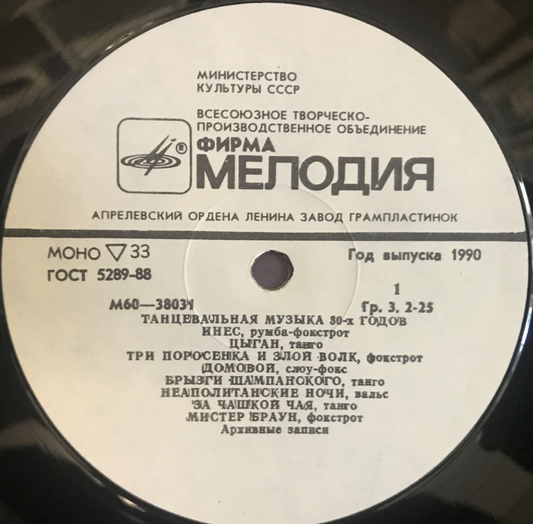 Танцевальная музыка 30-х годов