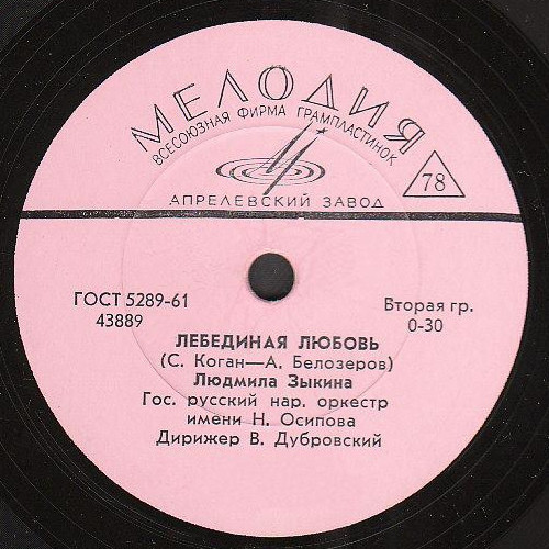 Людмила Зыкина - Лебединая любовь / Костёр на сопке